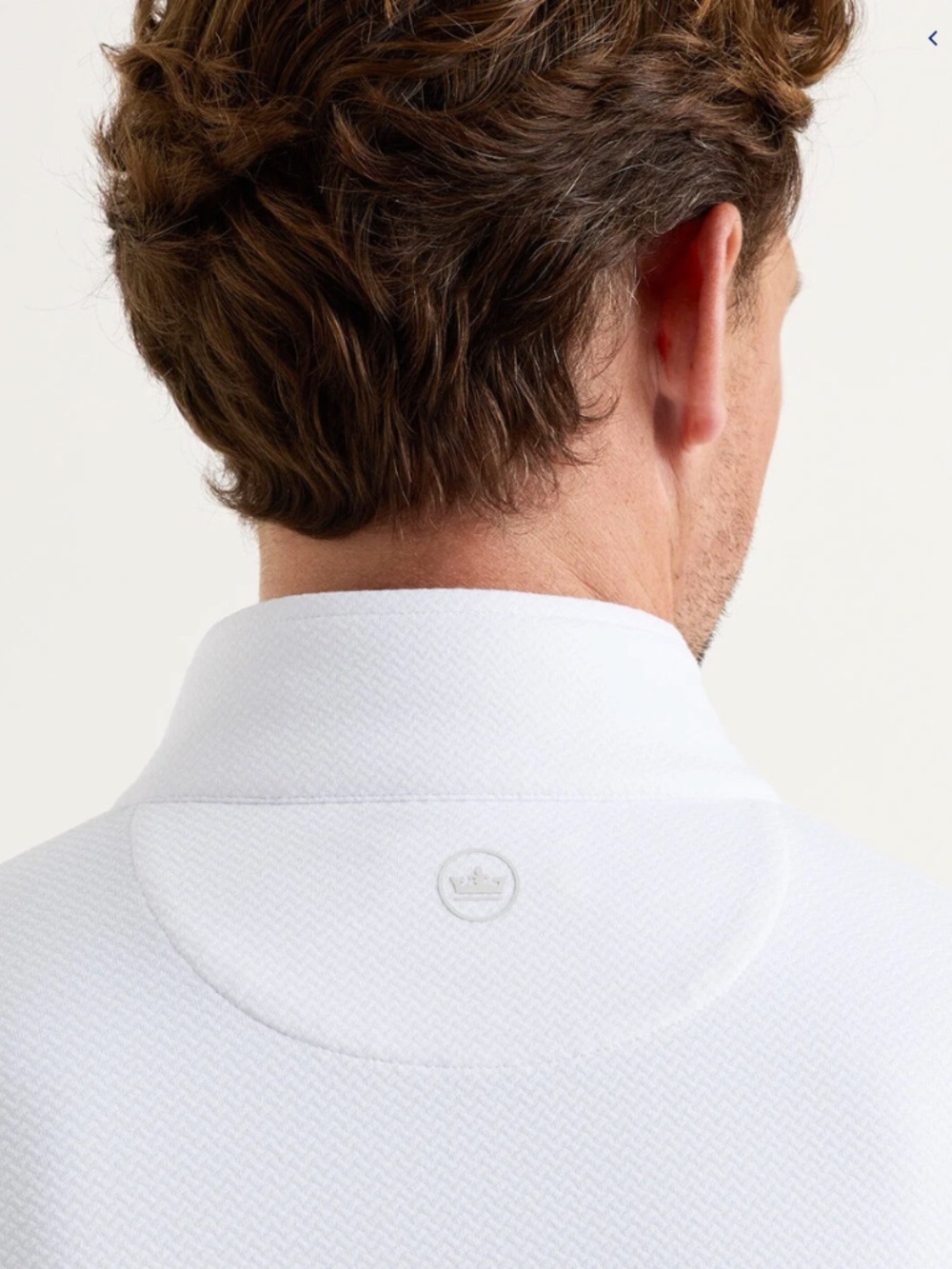 Peter Millar Men's XXL White Perth Cross Hatch Performance 1/4 Zip MSRP $150